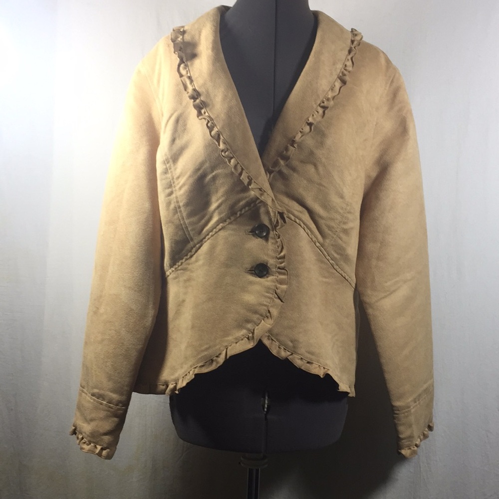 Faded Glory Originals Ruffled Edges Jacket Size XL
